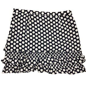 J.Crew: Ruffled Hem Polka Dot Skirt